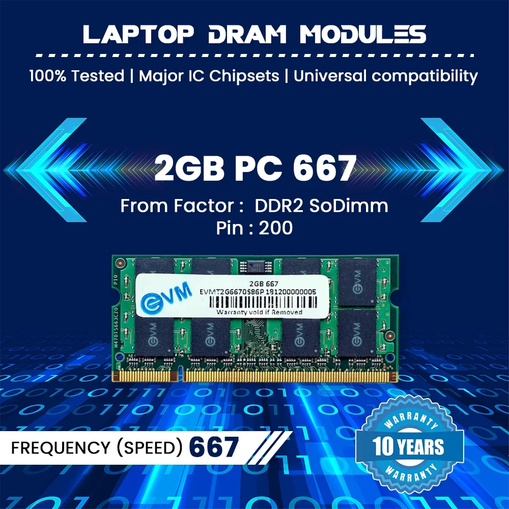 EVM Laptop Ram 2GB DDR2 667Mhz view 6